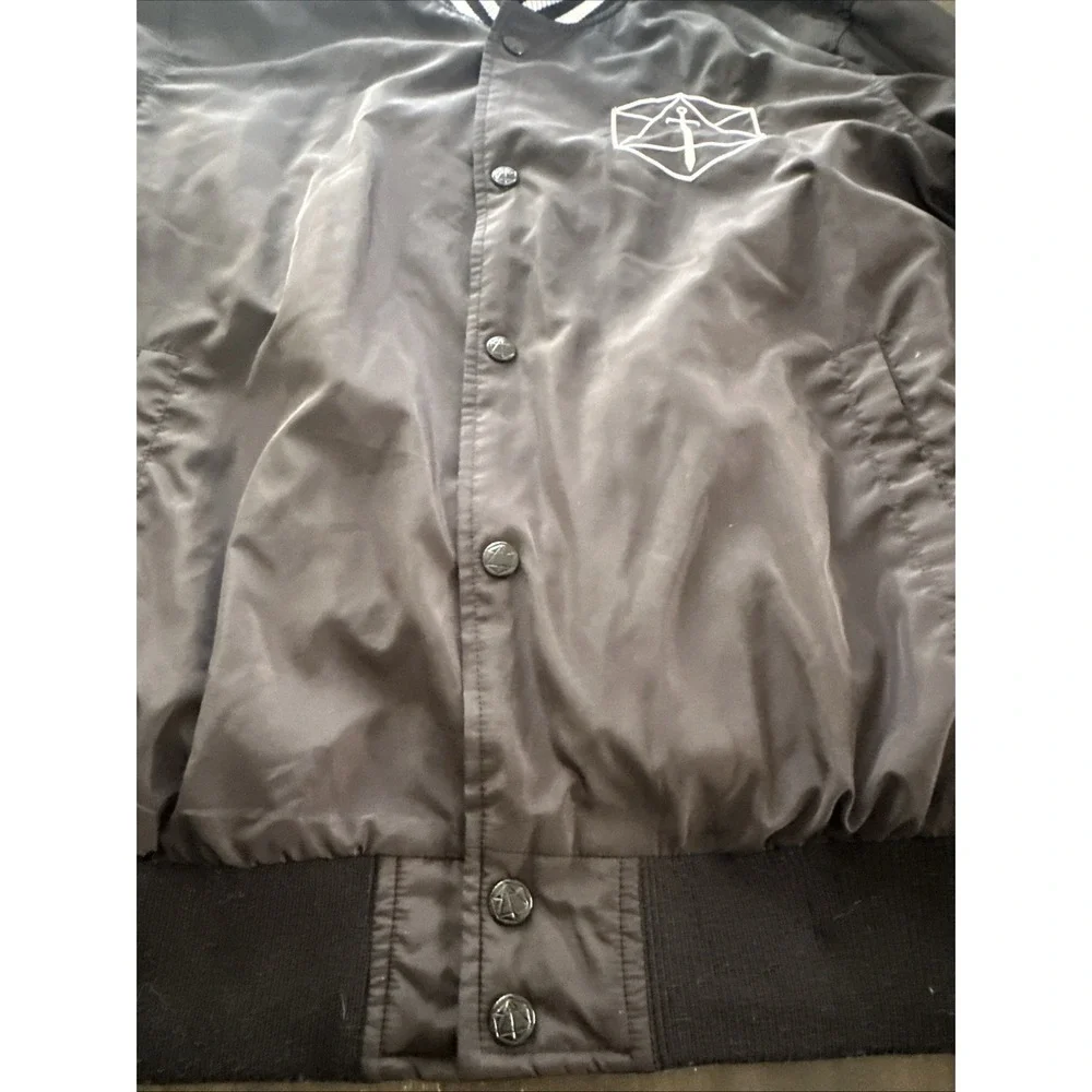 Rare Critical Role Official Take a Chance Roll the Dice Black Bomber Jacket Med